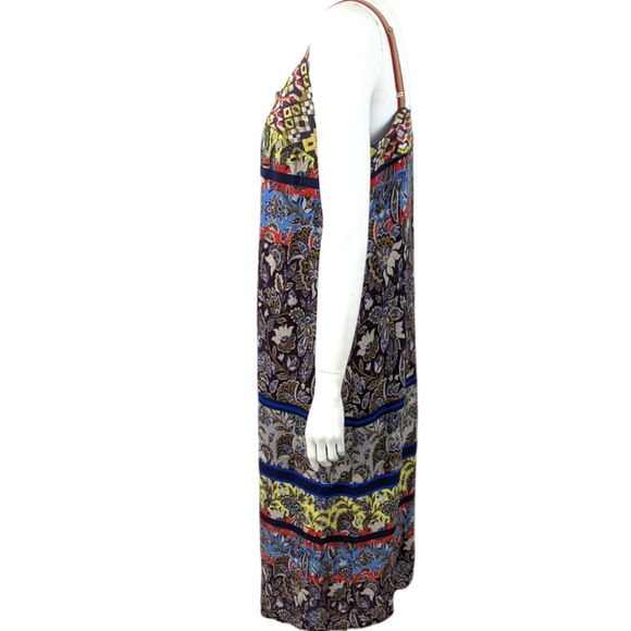 Anthropologie One September Cosima Embroidered Bodice Midi Dress M Boho Print - Picture 6 of 13